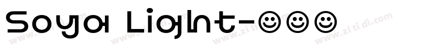 Soya Light字体转换